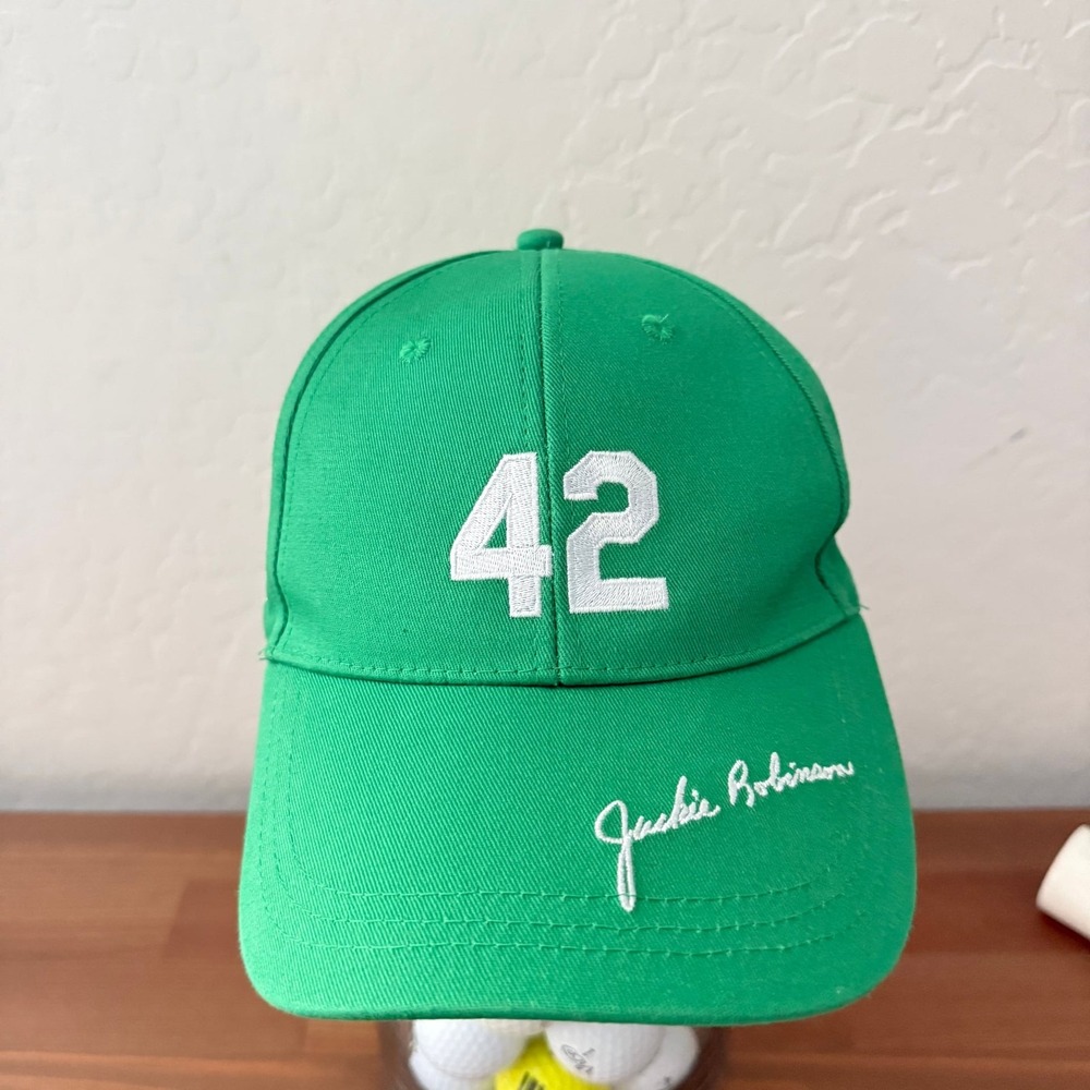 Oakland Athletics Jackie Robinson Day #42 Snapback Hat Green A's Cap